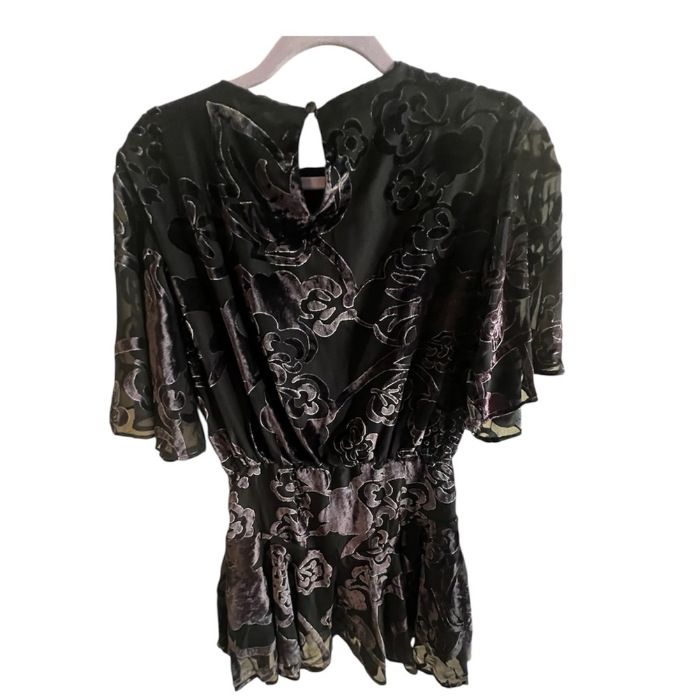 Free People Manuka Burnout Velvet Mini Dress NWT X Small MSRP $198 - Picture 11 of 11